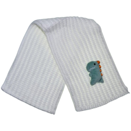 Fulare si esarfe baieti - Fular pufos, pentru baieti, Mini Junior F1711A7, Alb