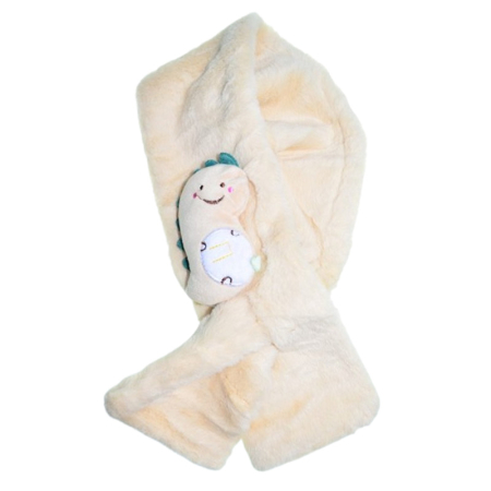 Fulare si esarfe fete - Fular pufos, pentru fete, Mini Junior F1711C, Crem