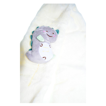 Fular pufos, pentru baieti, Mini Junior F1711A2, Alb [3]