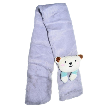 Fular pufos, pentru baieti, Mini Junior F1711G2-80, Gri [3]