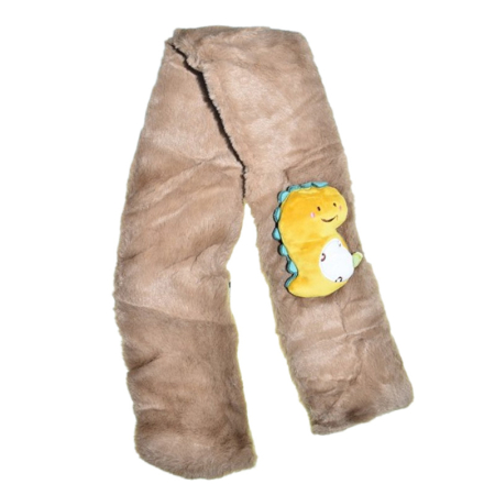 Fular pufos, pentru baieti, Mini Junior F1711M, Maro [1]