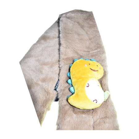 Fular pufos, pentru baieti, Mini Junior F1711M, Maro [2]