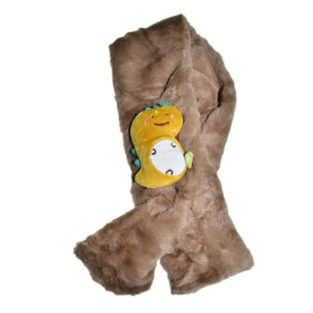 Fulare si esarfe baieti - Fular pufos, pentru baieti, Mini Junior F1711M, Maro