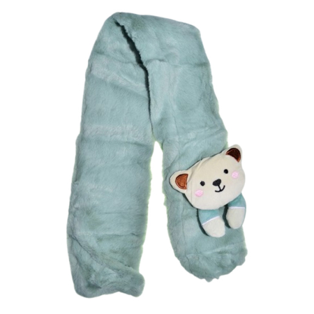 Fular pufos, pentru baieti, Mini Junior F1711V, Verde [1]