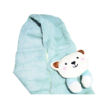 Fular pufos, pentru baieti, Mini Junior F1711V, Verde [3]