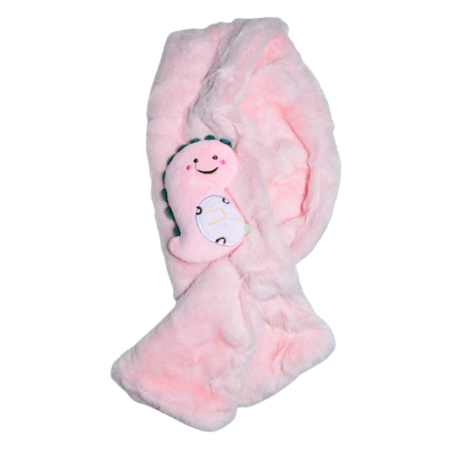 Fulare si esarfe fete - Fular pufos, pentru fete, Mini Junior F1711R, Roz