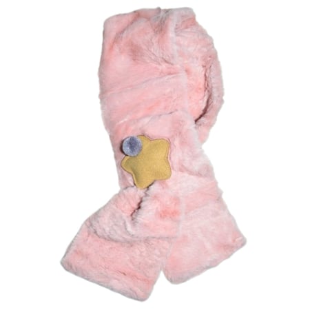 Fulare si esarfe fete - Fular pufos, pentru fete, Mini Junior F1711R2, Roz
