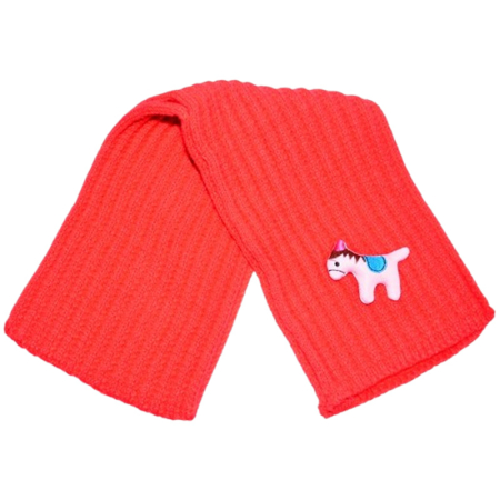 Fulare si esarfe fete - Fular pufos, pentru fete, Mini Junior F1711R7, Rosu