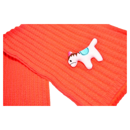 Fular pufos, pentru fete, Mini Junior F1711R7, Rosu [1]