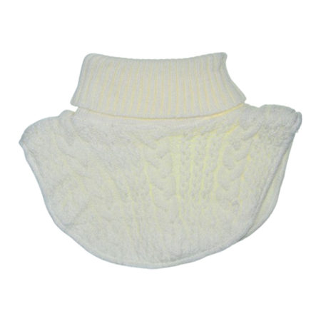 Fular tip guler, captusit cu fleece, pentru copii, NOVITI FLR3010A-104, Alb [1]