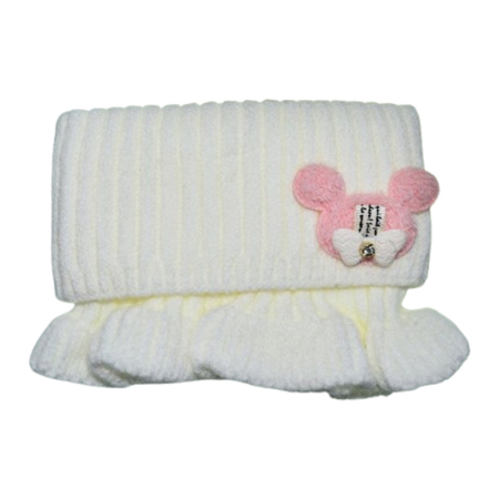 Fulare si esarfe fete - Fular tip guler, pentru fete, Mini Junior G1711A3-1, Alb