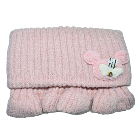 Fulare si esarfe fete - Fular tip guler, pentru fete, Mini Junior G1711R2, Roz