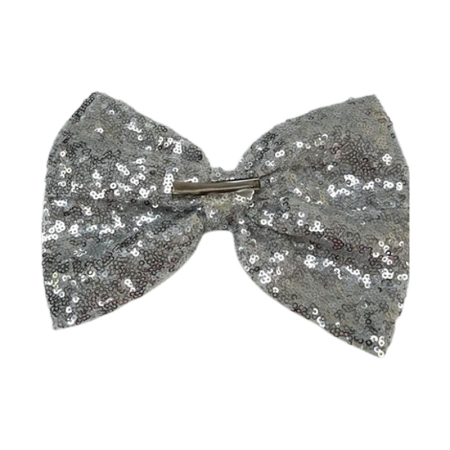 Fundita de par cu agrafa, cu paiete, pentru fete, Mini Junior F1912A, Argintiu [1]