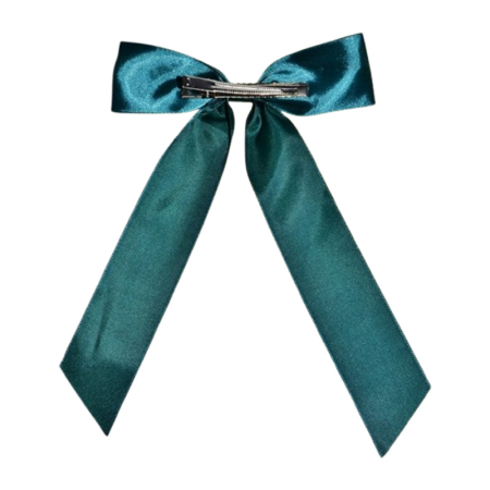 Fundita de par cu agrafa, din satin, pentru fete, Mini Junior F2011V, Verde [1]