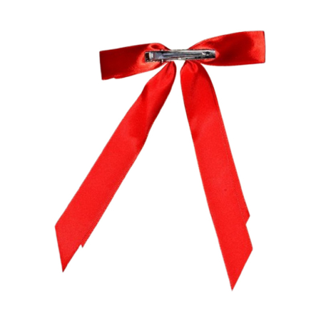 Fundita de par cu agrafa, din satin, pentru fete, Mini Junior F2011R, Rosu [1]