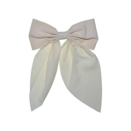 Accesorii par fetite - Fundita de par cu agrafa, pentru fete, Mini Junior FP040625C, Crem