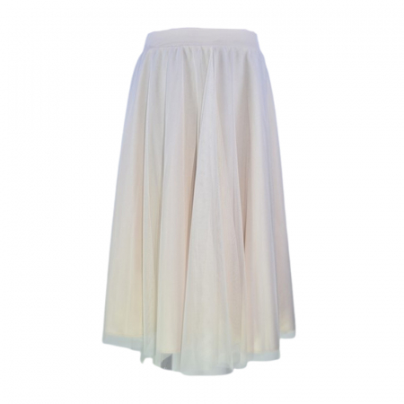 Fusta eleganta din tulle pentru fete, Atut 1256C, Crem [1]