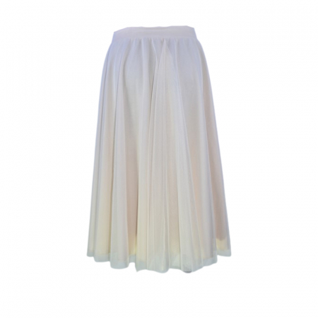 Fuste - Fusta eleganta din tulle pentru fete, Atut 1256C, Crem