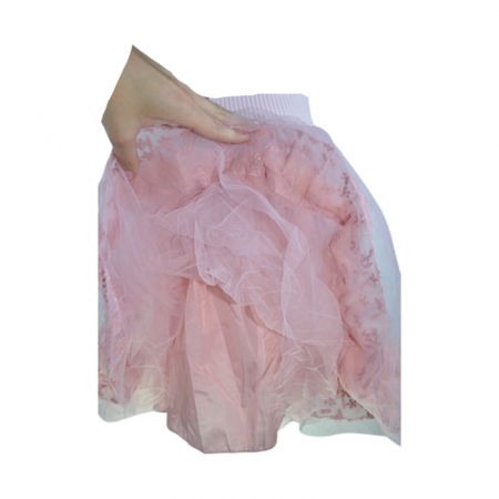 Fusta eleganta din tulle, pentru fete, Mini Junior, F2006R, Roz [3]