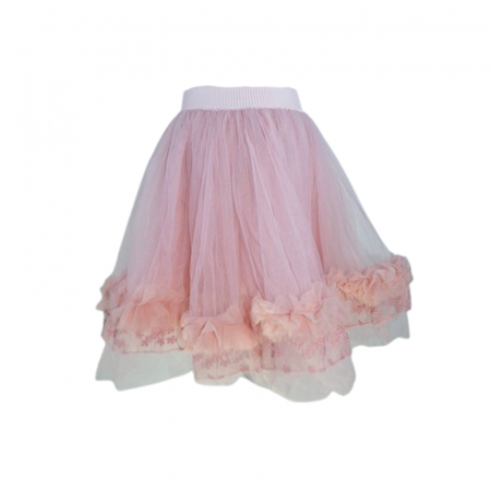 Fuste - Fusta eleganta din tulle, pentru fete, Mini Junior, F2006R, Roz