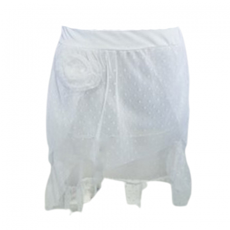 Fuste - Fusta eleganta din tulle pentru fete Minijunior MJ0606-1, Alb