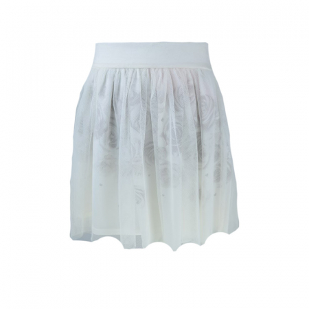 Fuste - Fusta eleganta pentru fete Atut 6643A-116-cm, Alb