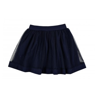 Fuste - Fusta eleganta pentru fete Atut A-7125-128-cm, Bleumarin