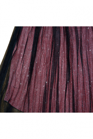 Fusta eleganta pentru fete Kids Star J735-VI-128-cm, Visiniu [1]