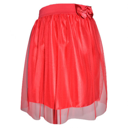 Fuste - Fusta eleganta cu tulle pentru fete Basta 101123-5, Rosu
