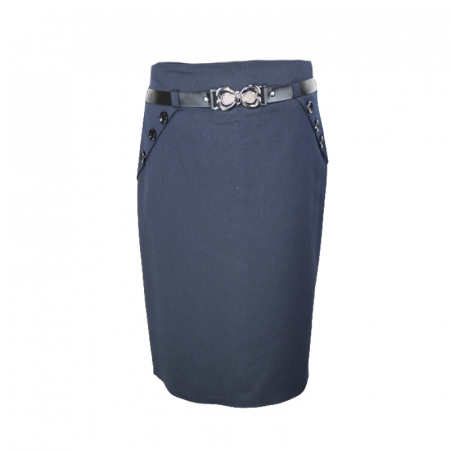 Fuste - Fusta eleganta pentru fete Mini Junior 3674, Bleumarin
