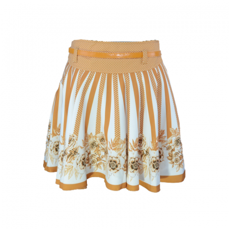 Fusta eleganta pentru fete Mini Junior 2930-2, Galben [1]