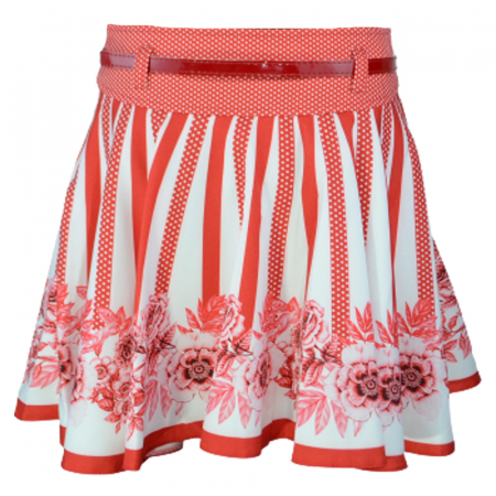 Fusta eleganta pentru fete Mini Junior 2930, Rosu [1]