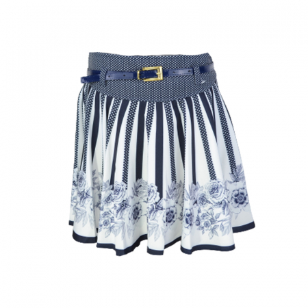 Fuste - Fusta eleganta pentru fete Mini Junior 2930-1, Negru