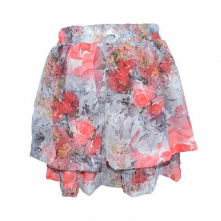 Fuste - Fusta eleganta pentru fete Mini Junior IGM-3, Rosu