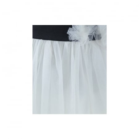 Fusta eleganta pentru fete Mini Junior FAF-1-110-cm, Alb [1]