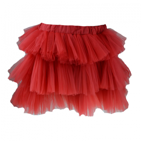 Fuste - Fusta eleganta pentru fete NN RCR-1, Rosu, 116 cm