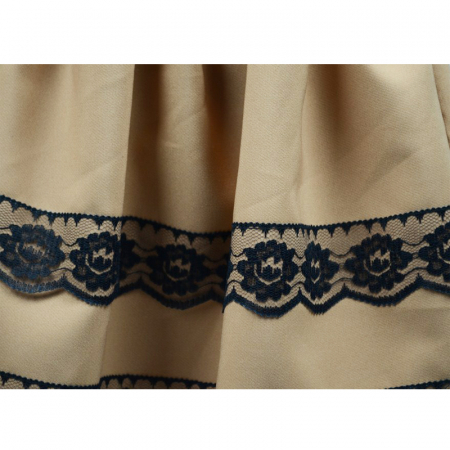 Fusta eleganta pentru fete Mini Junior SN-13-110-cm, Bej [4]