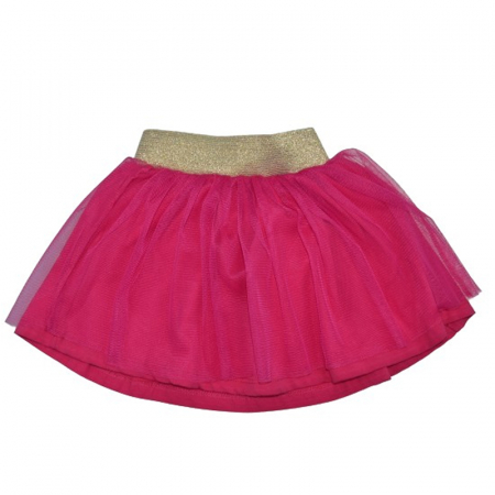 Fuste - Fusta eleganta pentru fete Wendee OK17227-0F-80-cm, Fucsia