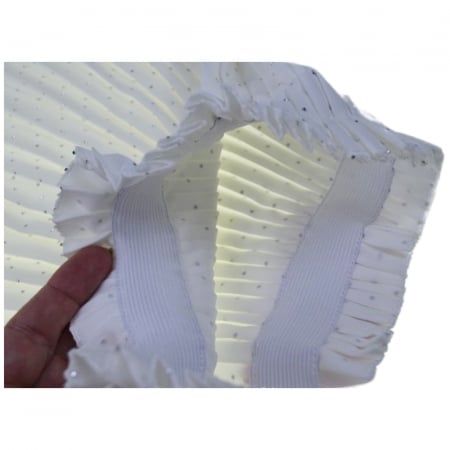 Fusta plisata pentru fete, Mini Junior, F7926, Crem [2]