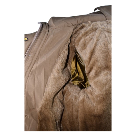 Geaca imblanita, cu gluga, pentru baieti, Happy House KK2342-8, Maro [7]