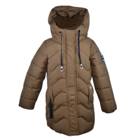 Geci de iarna - Geaca imblanita, cu gluga, pentru baieti, Happy House KK2342-8, Maro