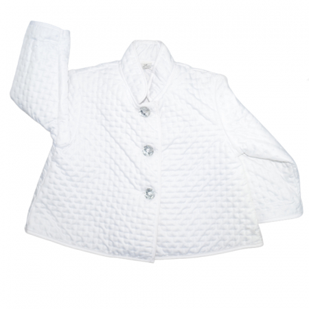 Geci primavara-toamna - Geaca eleganta pentru fete Krasnal C015A-74, Alb