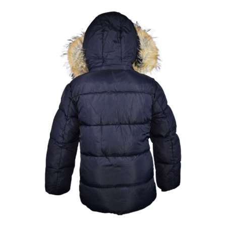 Geaca imblanita, cu gluga, pentru baieti, Happy House KK1100-4, Bleumarin [1]