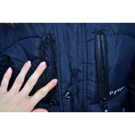 Geaca imblanita, cu gluga, pentru baieti, Happy House KK1100-4, Bleumarin [4]