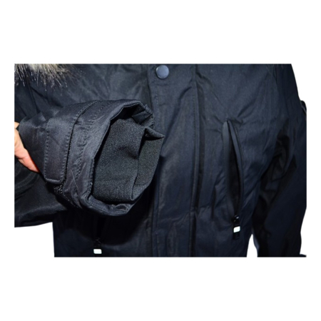 Geaca imblanita, cu gluga, pentru baieti, Happy House KK1128-8, Negru [4]