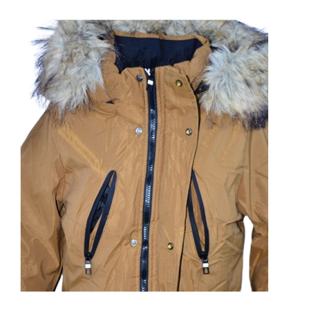 Geaca imblanita, cu gluga, pentru baieti, Happy House KK1129-8, Maro [3]