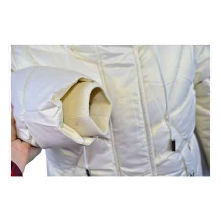 Geaca imblanita, cu gluga, pentru fete, Happy House KK2196-4, Argintiu [4]