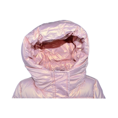 Geaca imblanita, cu gluga, pentru fete, Happy House KK2267-1, Roz [1]