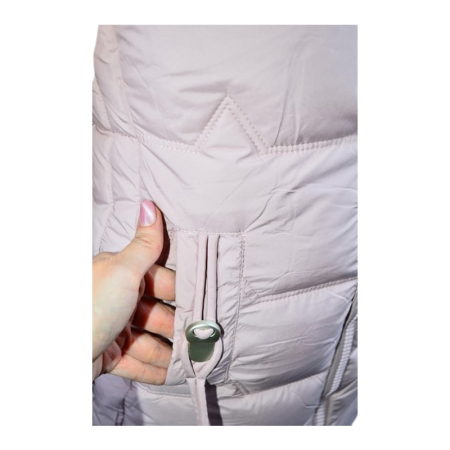 Geaca imblanita, cu gluga, pentru fete, Happy House KK2306-6, Roz [1]