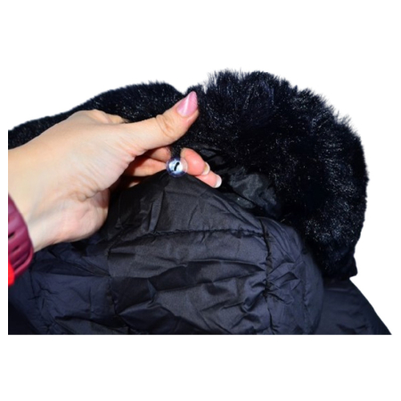 Geaca imblanita, cu gluga, pentru fete, Happy House KK2313-6, Negru [5]